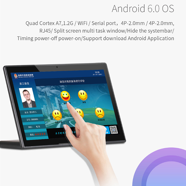 Custom android tablet digital device with holder