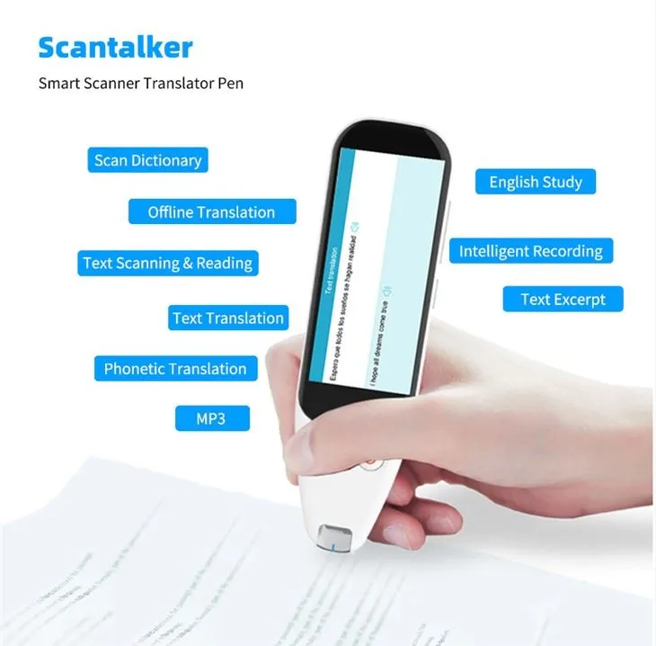 新しい音声言語スキャナー翻訳ペン